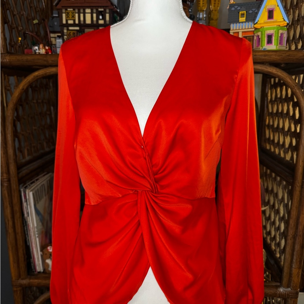 Elegant Red Women's Top